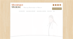 Desktop Screenshot of meaningfulmedicine.org